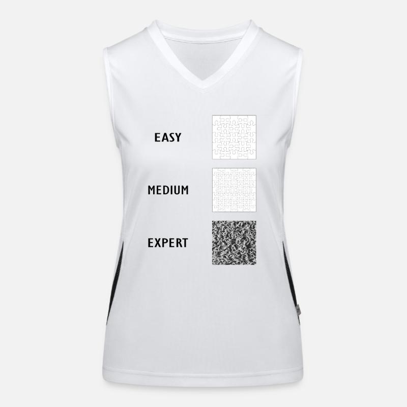 PUZZLE FUN! - Griller eng Funktionelles Kontrast-Tank Top für Frauen