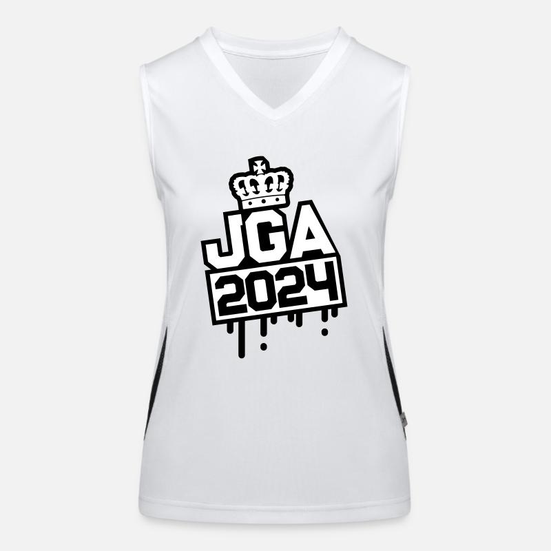 Junggesellenabschied Jga 2024 Funktionelles Kontrast-Tank Top für Frauen