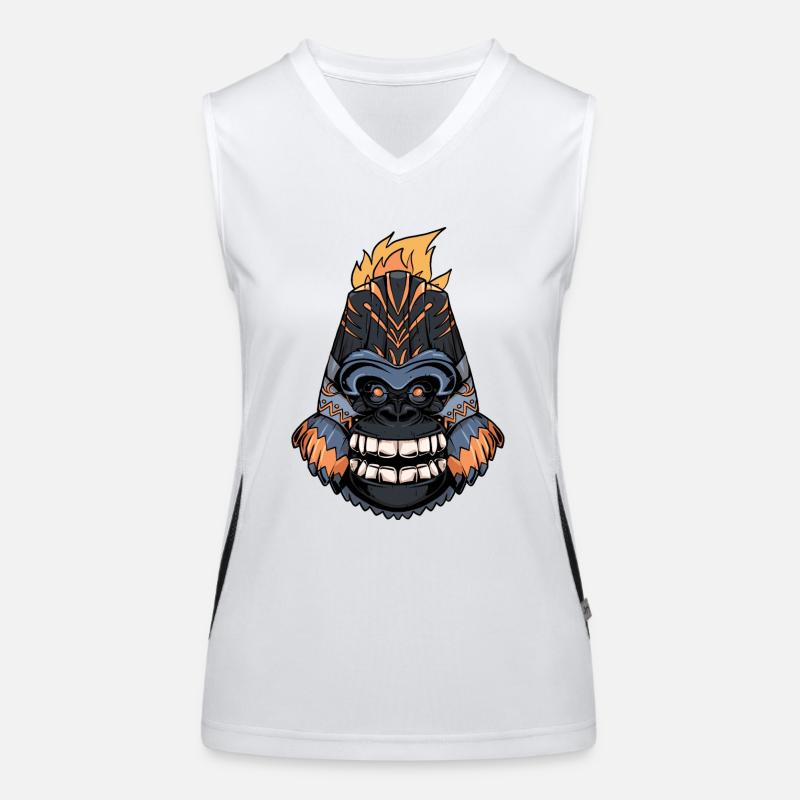 Tiki gorilla Débardeur respirant contrasté Femme
