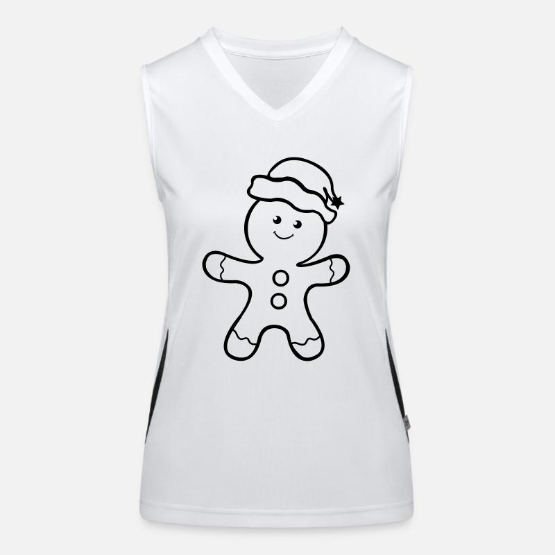 lebkuchenmann Funktionelles Kontrast-Tank Top für Frauen