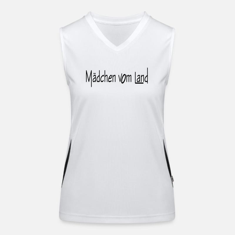 mädchen vom land Funktionelles Kontrast-Tank Top für Frauen