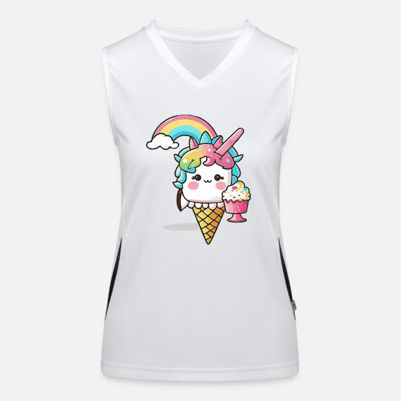 Einhorn der Sonne - Strahlen Sie wie die Sonne Funktionelles Kontrast-Tank Top für Frauen