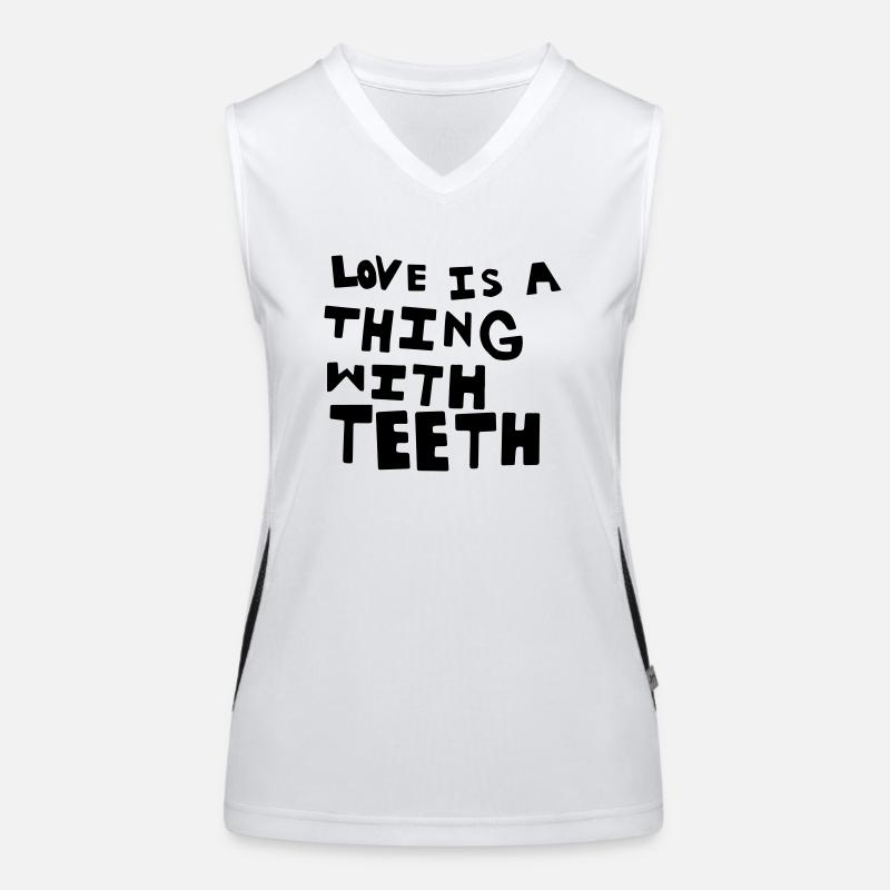 Love is a Thing with Teeth Women's Functional Contrast Tank Top