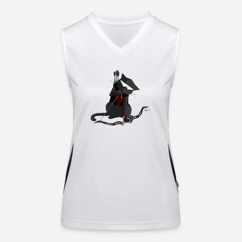 Meowkeye Débardeur respirant contrasté Femme