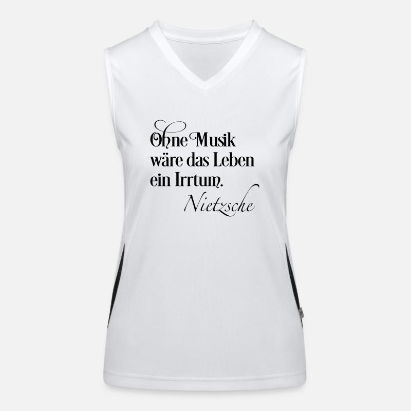 Musik Funktionelles Kontrast-Tank Top für Frauen