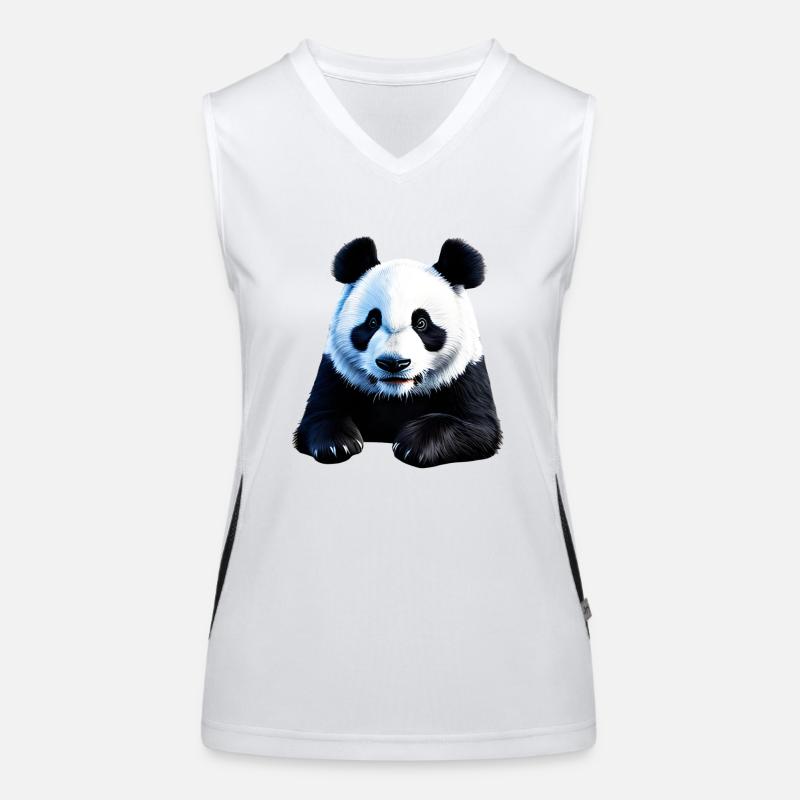 Panda mignon Débardeur respirant contrasté Femme