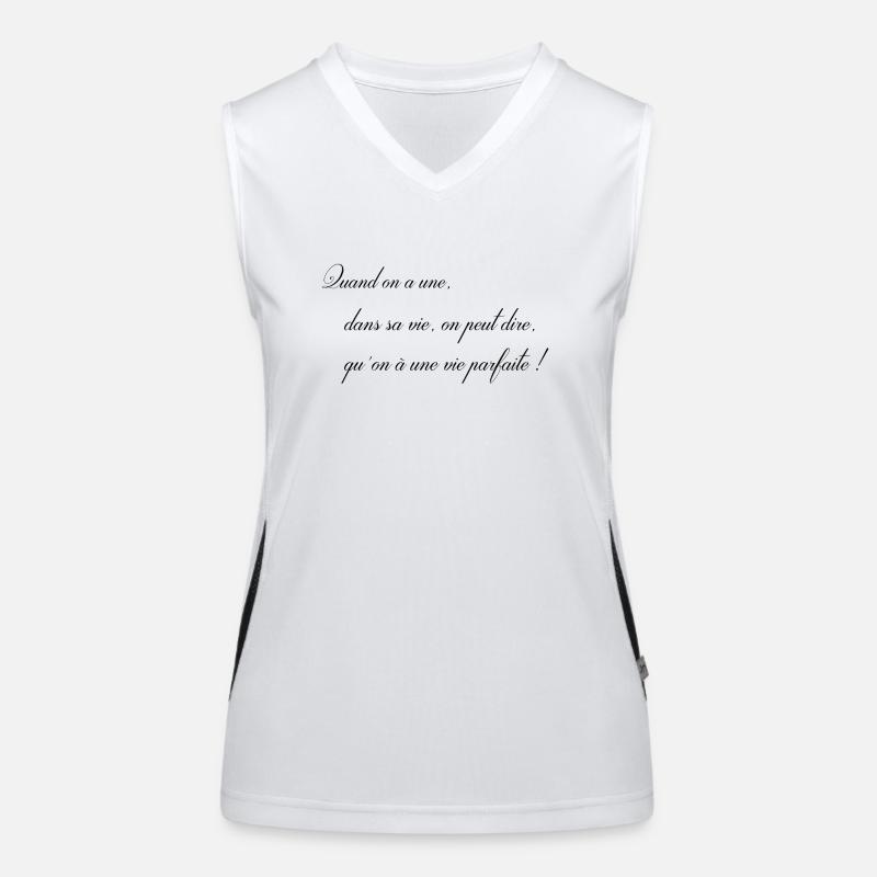 Quand on a une, ( à compléter) ... Débardeur respirant contrasté Femme