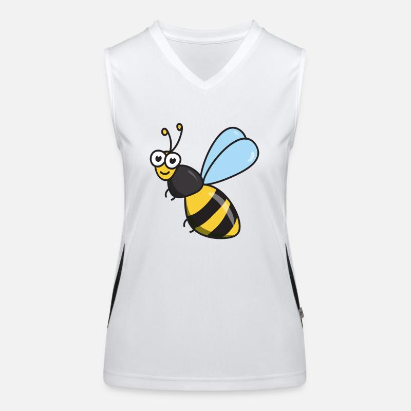 Bee honey bee Women's Functional Contrast Tank Top