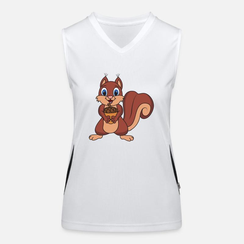 Eichhörnchen Funktionelles Kontrast-Tank Top für Frauen