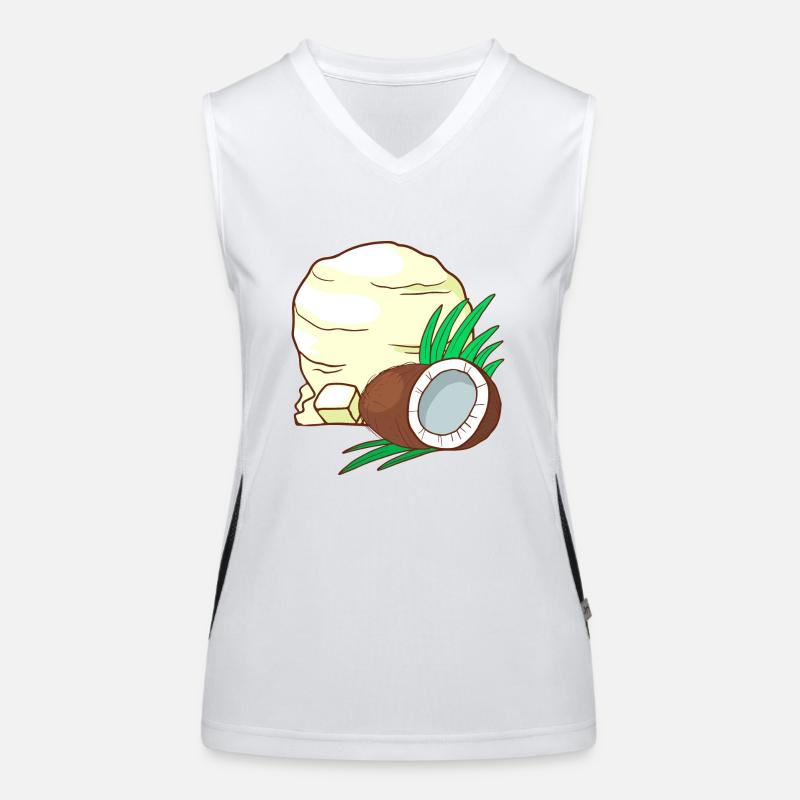 Crème glacée à la noix de coco crème glacée crème glacée crème glacée crème glacée Débardeur respirant contrasté Femme