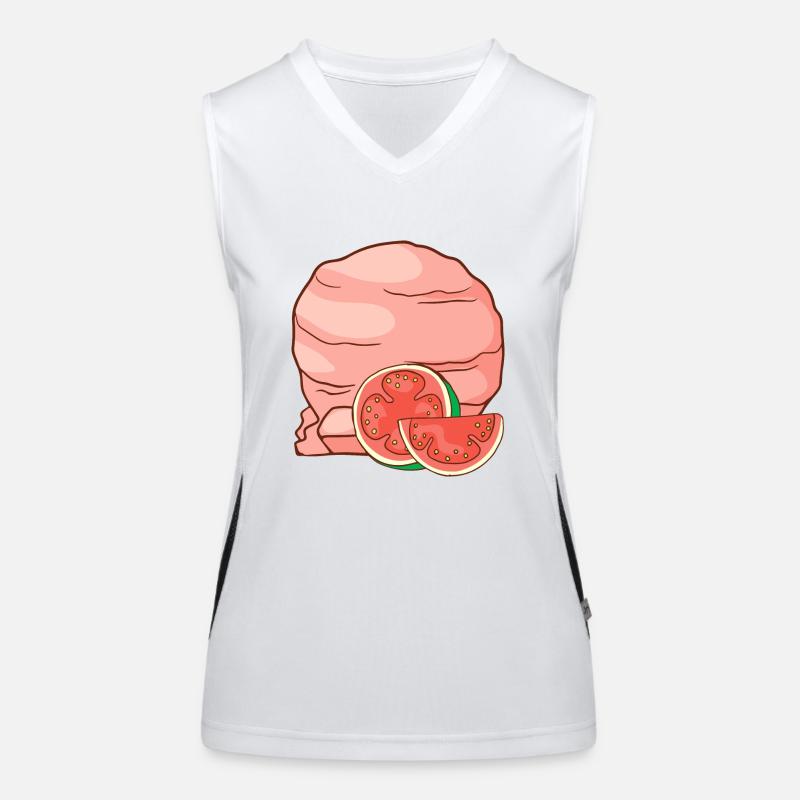 Guave Eis Speiseeis Eiskrem Eiscreme Kugeleis Funktionelles Kontrast-Tank Top für Frauen