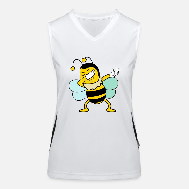 Dabbing Dab Biene Funktionelles Kontrast-Tank Top für Frauen