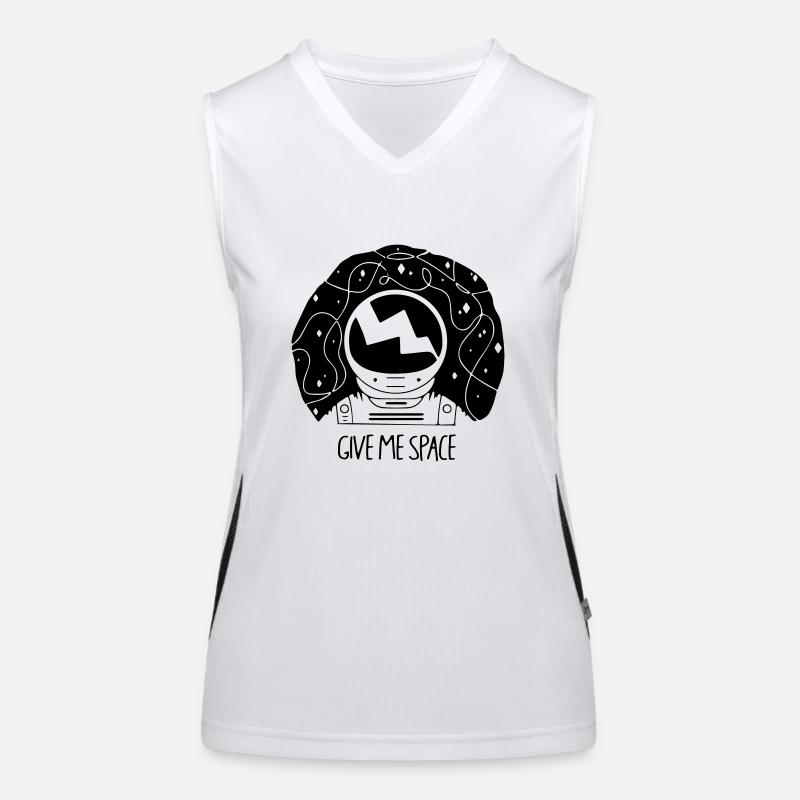 Give Me Space Funktionelles Kontrast-Tank Top für Frauen