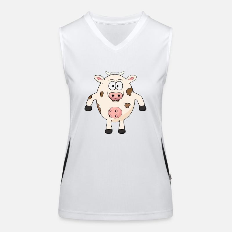 Grosse vache Débardeur respirant contrasté Femme