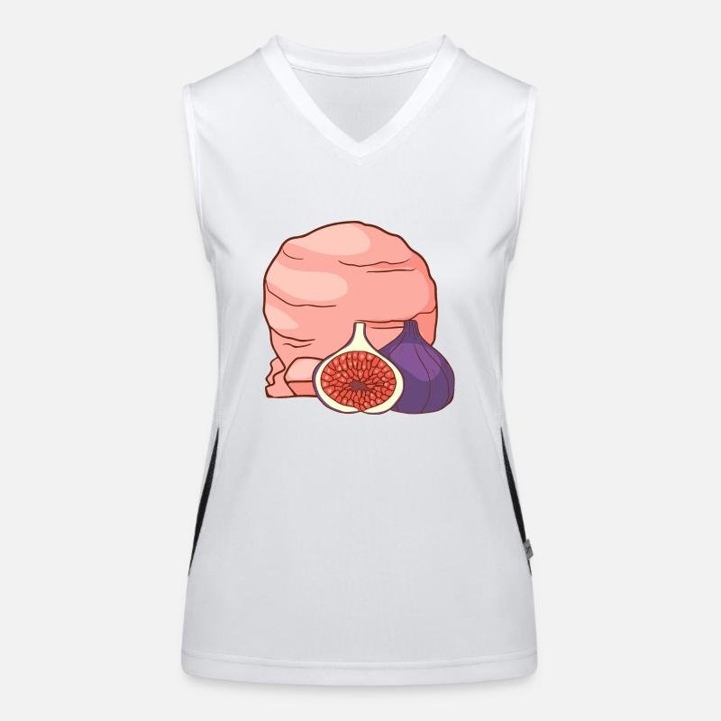Feigenfrucht Eis Speiseeis Eiskrem Eiscreme Funktionelles Kontrast-Tank Top für Frauen
