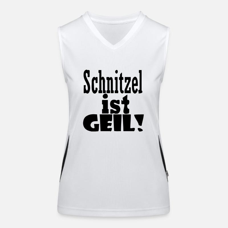 Schnitzel is cool Women's Functional Contrast Tank Top