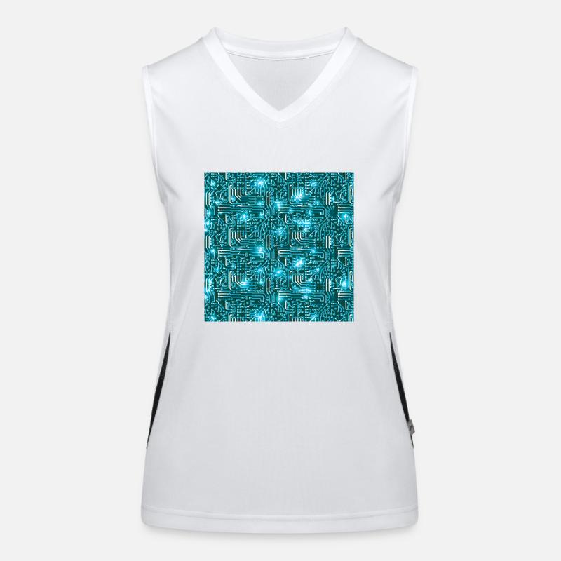 Platine Funktionelles Kontrast-Tank Top für Frauen