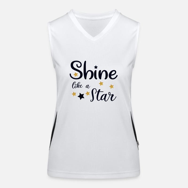 wie ein Stern Funktionelles Kontrast-Tank Top für Frauen