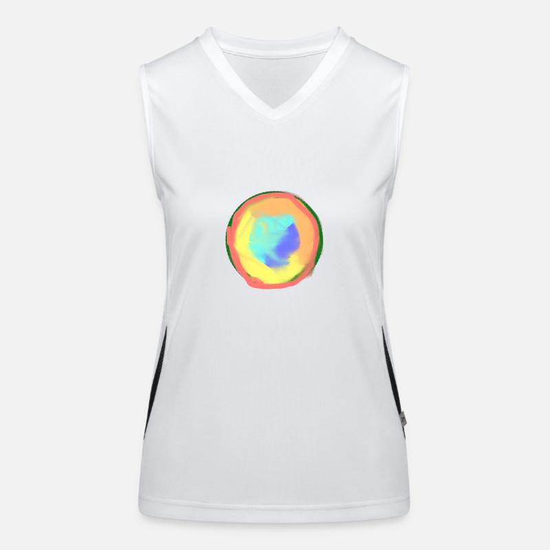 Regenbogen Funktionelles Kontrast-Tank Top für Frauen