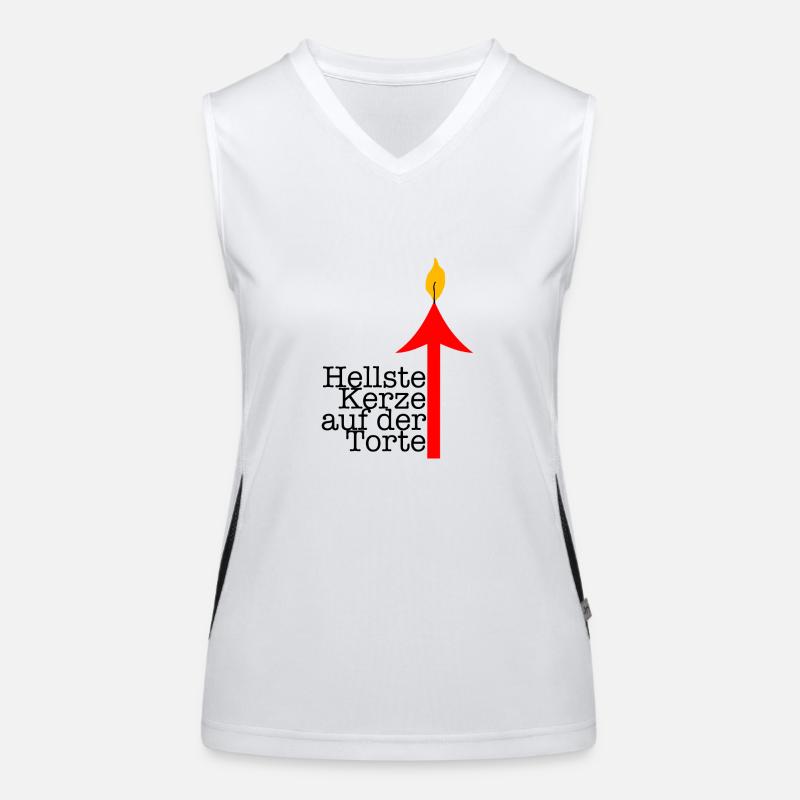 hellste kerze Funktionelles Kontrast-Tank Top für Frauen