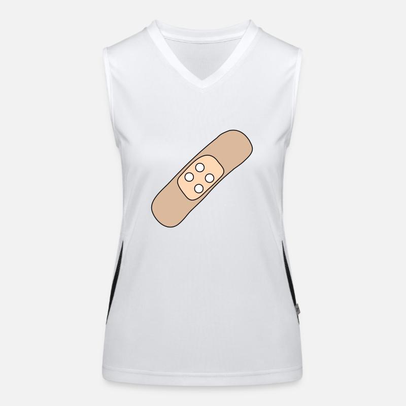 Patch, blessure, blessure, guérison, idée cadeau Débardeur respirant contrasté Femme