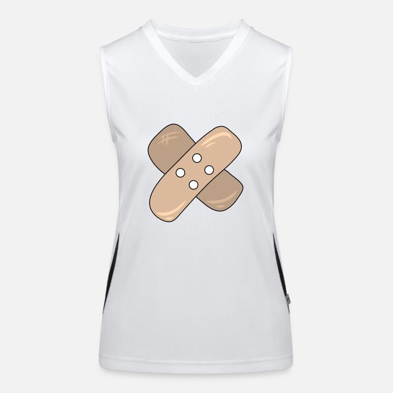 Patch, Wound, Injury, Healing, Gift Idea Women's Functional Contrast Tank Top