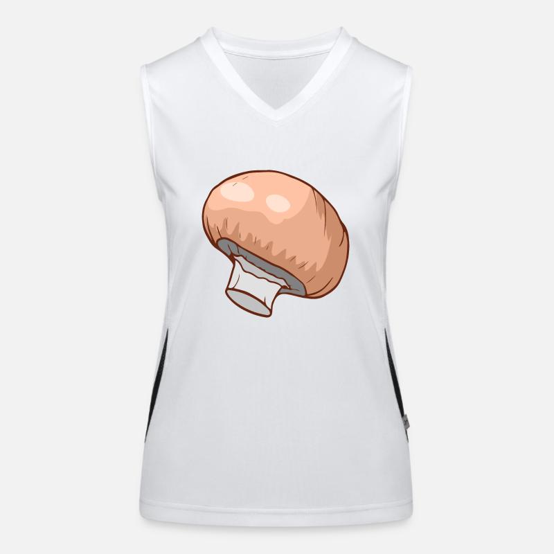 Champignons Egerlinge Angerlinge champignons Débardeur respirant contrasté Femme