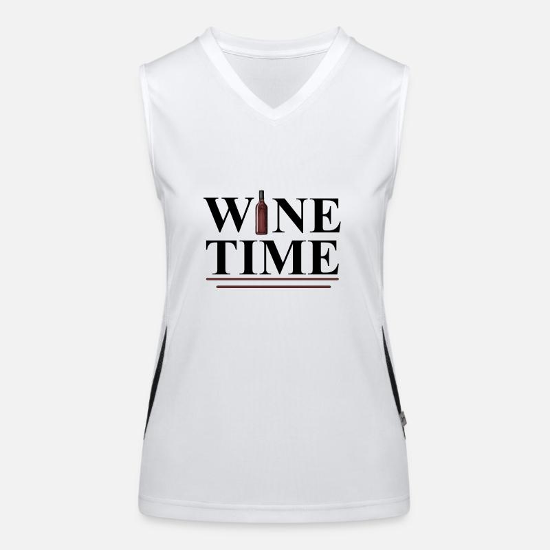 Wine Time Women's Functional Contrast Tank Top