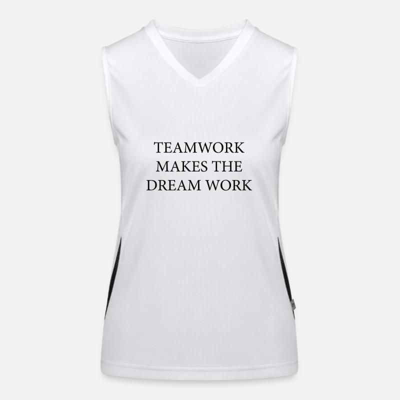 Teamwork Dream Work Funktionelles Kontrast-Tank Top für Frauen