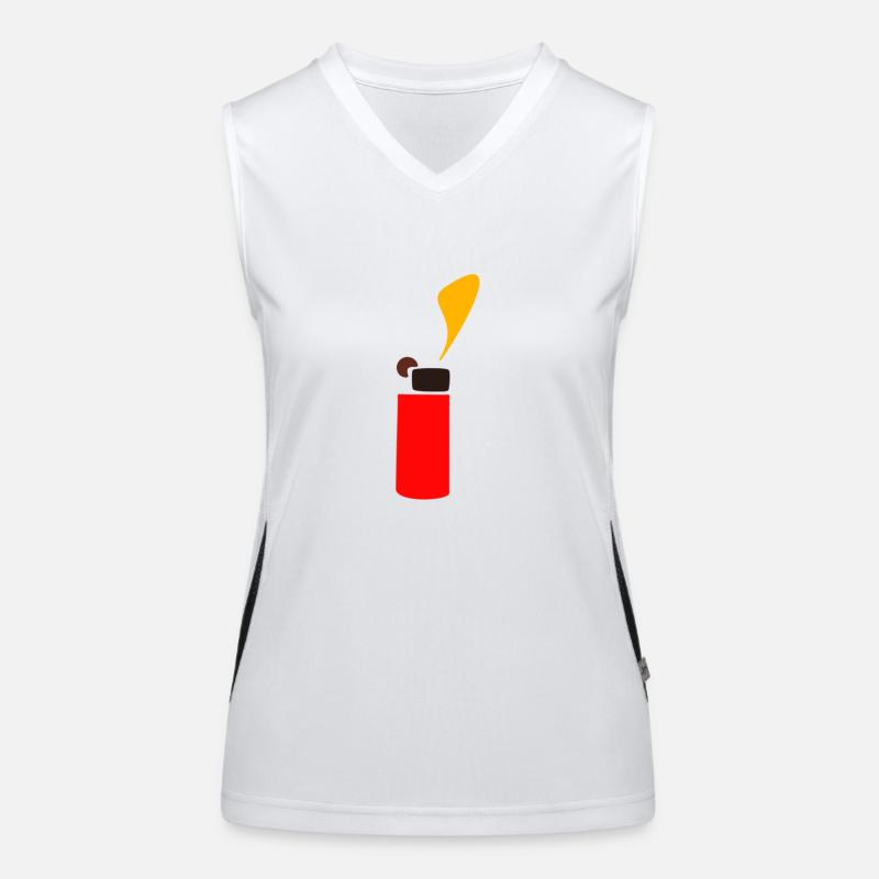 Lighter design as a gift idea Women's Functional Contrast Tank Top