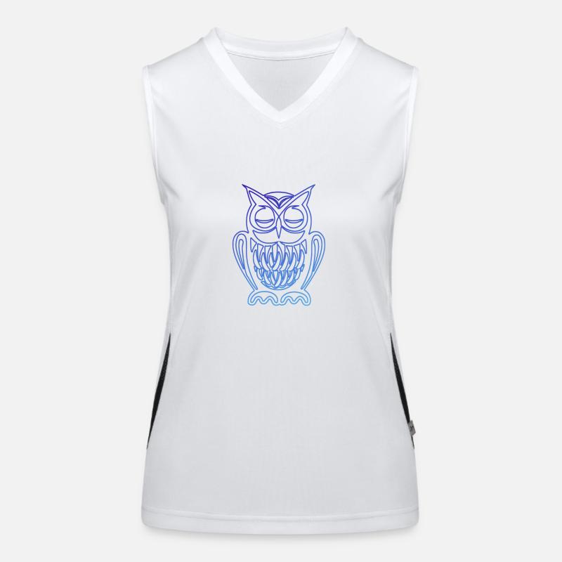 Owl chilling Women's Functional Contrast Tank Top