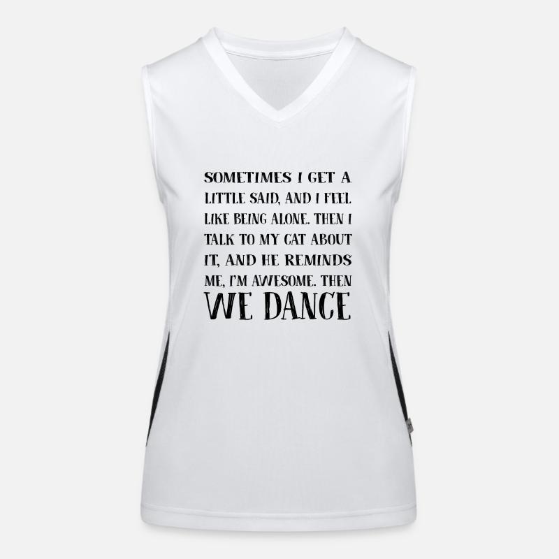 Chat ami chat Débardeur respirant contrasté Femme