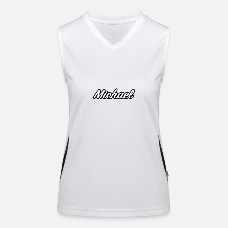 Michael First Name Name Gift Idea Women's Functional Contrast Tank Top