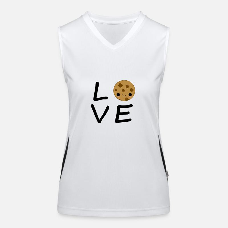 Amour biscuit Débardeur respirant contrasté Femme