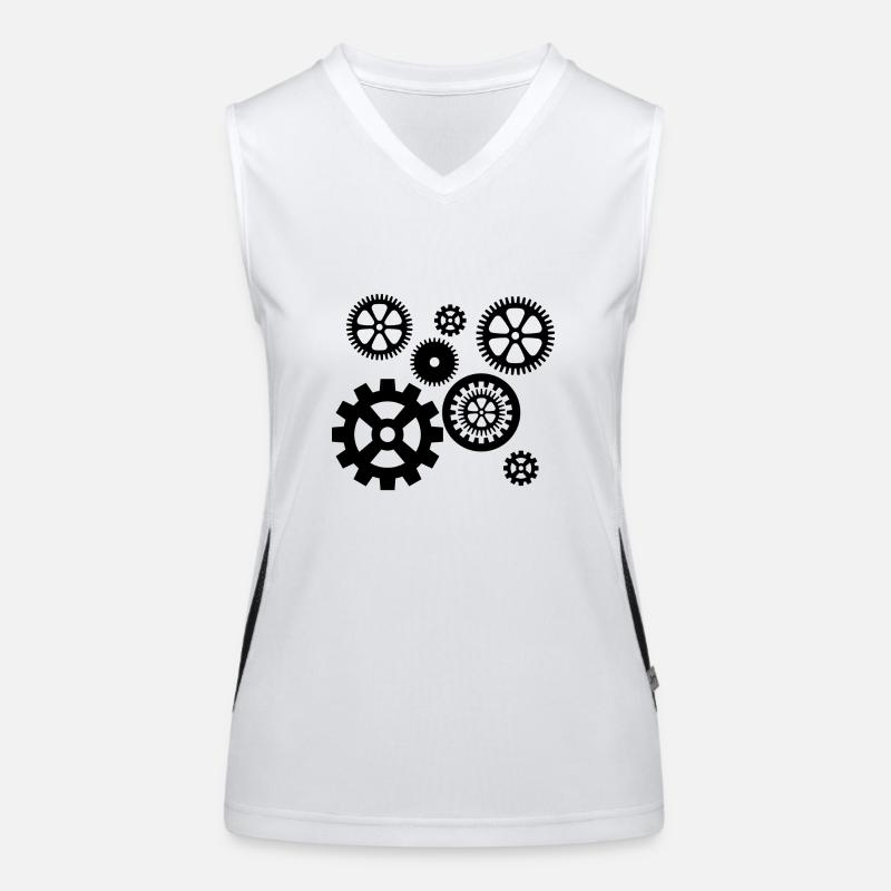 gear wheels Women's Functional Contrast Tank Top