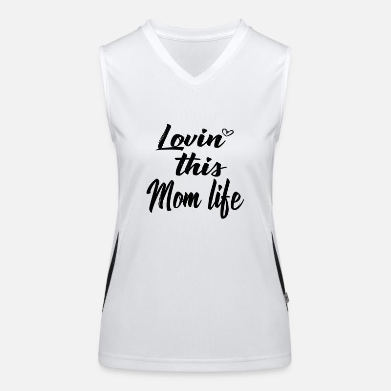 Liebe Herz Mama Mutter Muttertag Geschenk Funktionelles Kontrast-Tank Top für Frauen