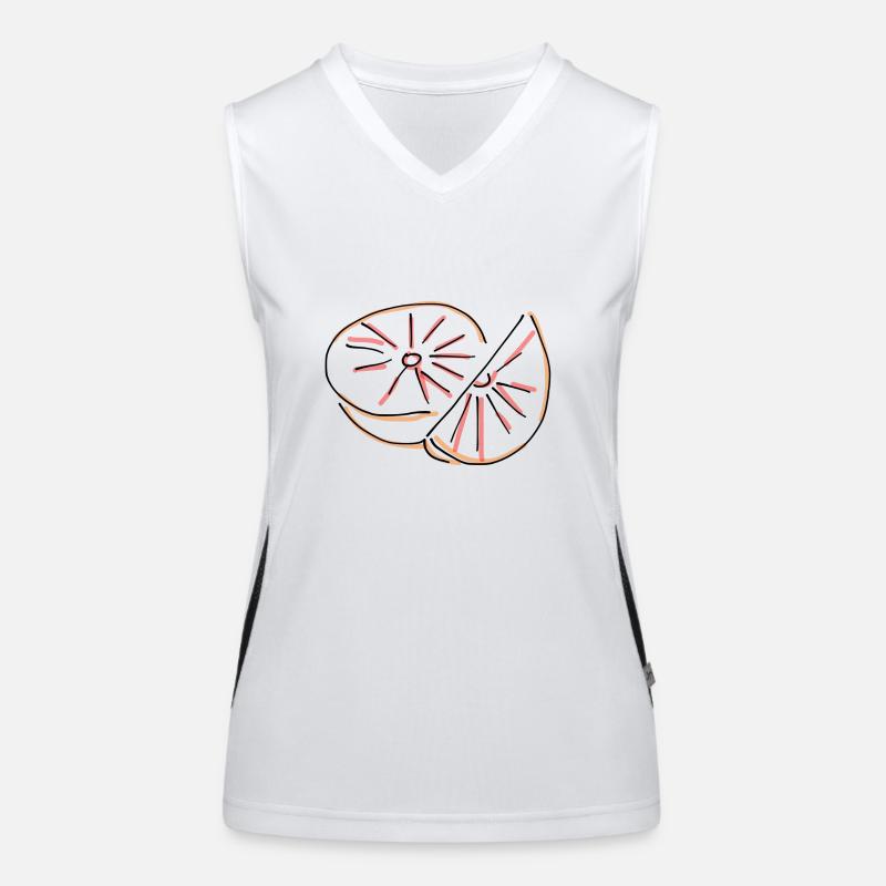 Grapefruit Funktionelles Kontrast-Tank Top für Frauen