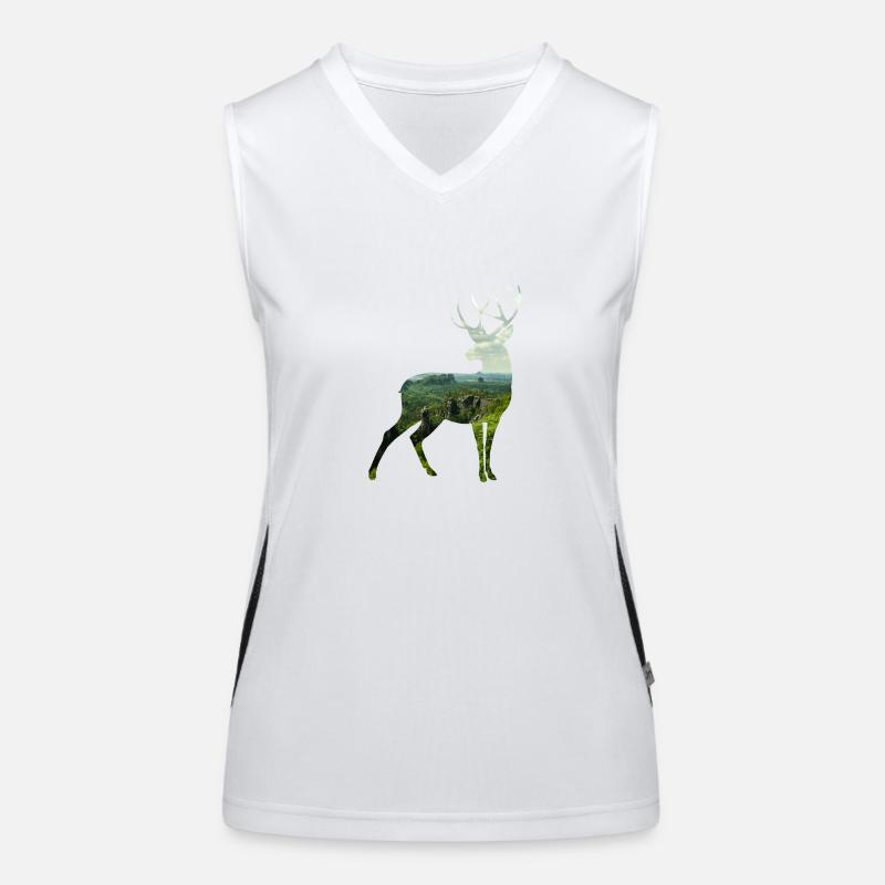 Cerf silhoutte Débardeur respirant contrasté Femme