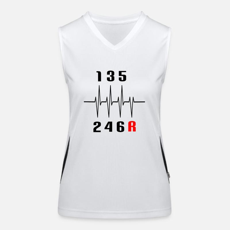 Auto Gänge Manuell Car Guy Geschenk Geschenkidee Funktionelles Kontrast-Tank Top für Frauen