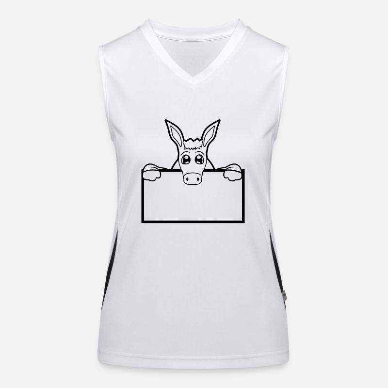 sign wall wall half text field surface write Women's Functional Contrast Tank Top