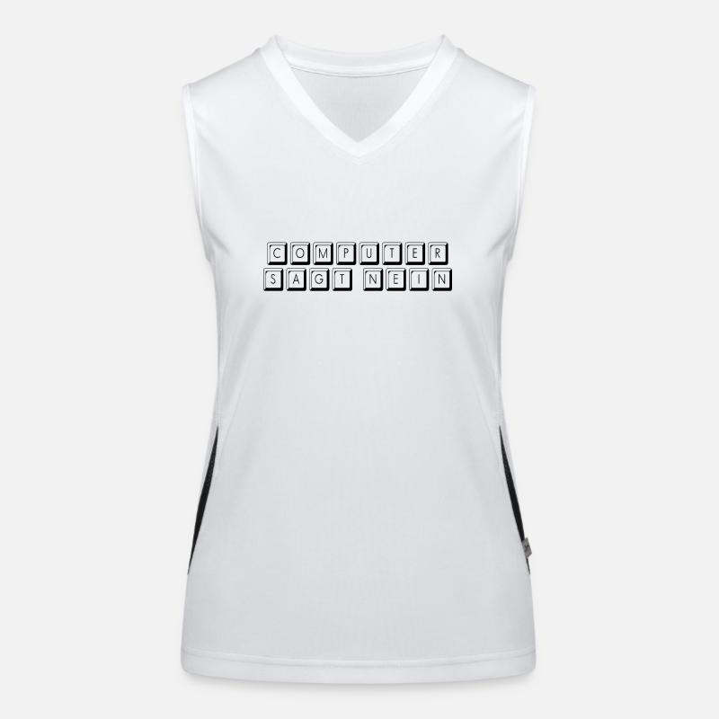 computer says no Women's Functional Contrast Tank Top