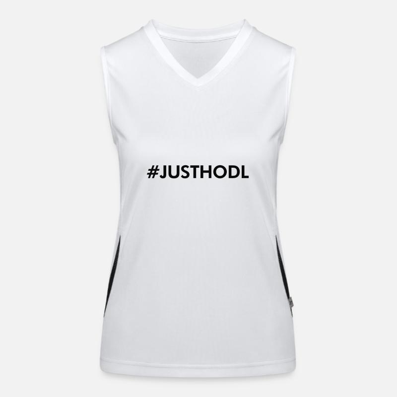 Kryptofans Geschenk HODL er Cryptofit Crypto Funktionelles Kontrast-Tank Top für Frauen