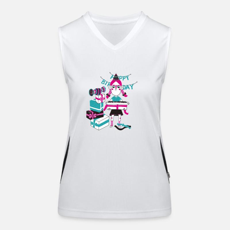 birthday Women's Functional Contrast Tank Top