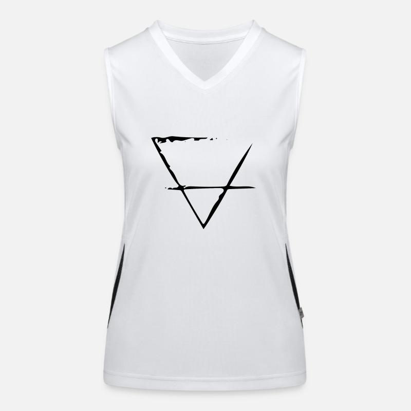 Element Erde Funktionelles Kontrast-Tank Top für Frauen