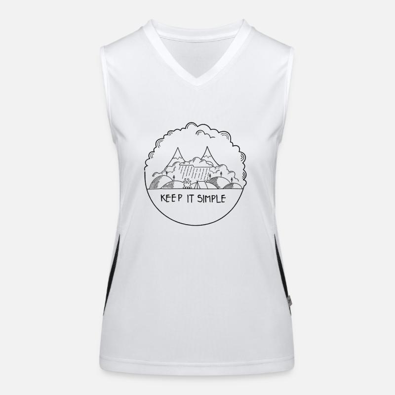 Keep it Simple Cloudy Women's Functional Contrast Tank Top