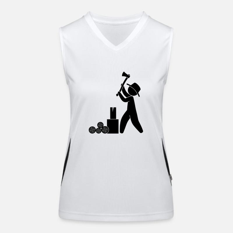 Lumberjack Ranger axe Women's Functional Contrast Tank Top