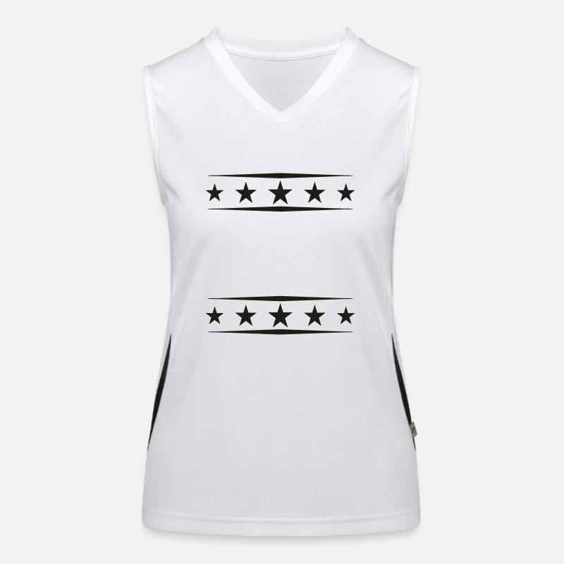 Sterne Muster Rahmen Funktionelles Kontrast-Tank Top für Frauen