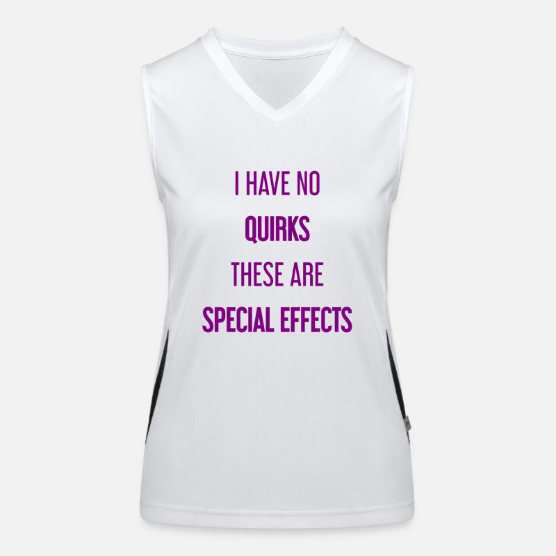 Pas de bizarreries, juste des effets spéciaux ! Débardeur respirant contrasté Femme