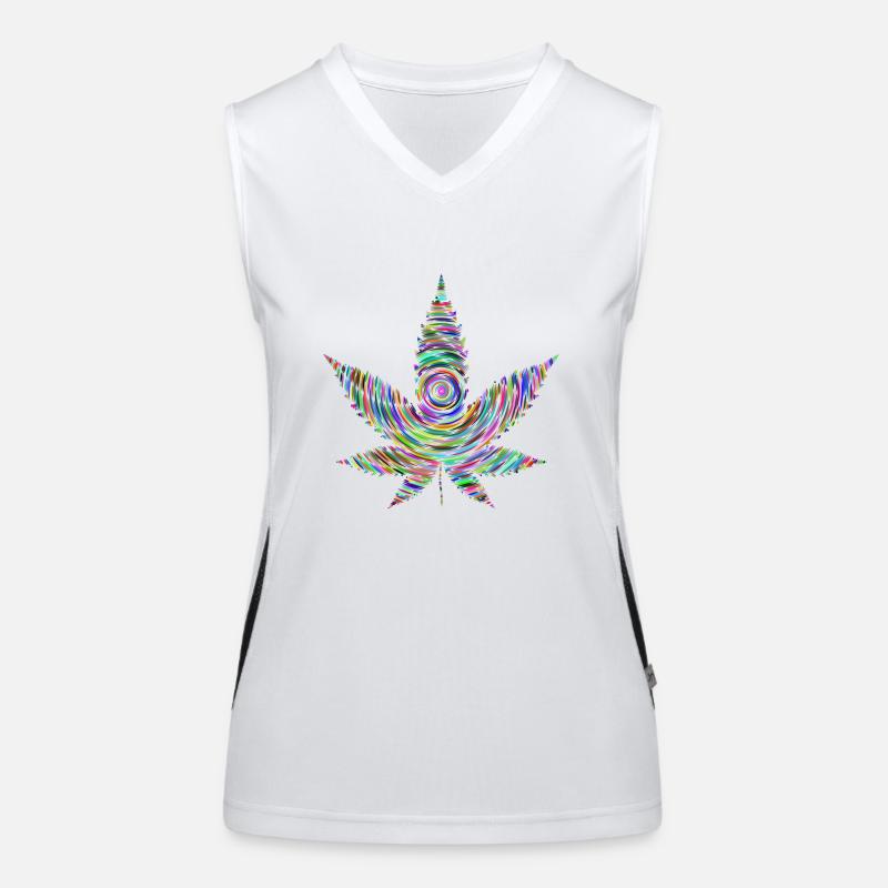 weed Women's Functional Contrast Tank Top