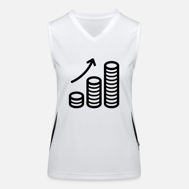Return money interest growth Women's Functional Contrast Tank Top